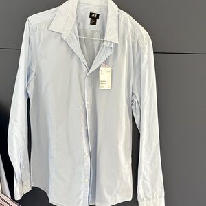 H&M Men's Sky Blue Dress Shirt